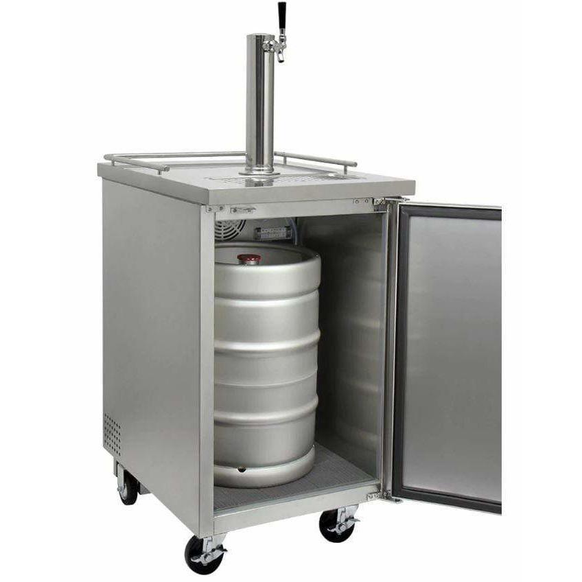 Kegco Commercial Keg Beer Dispenser- Stainless Steel Kegerator XCK-1S-K Kegerators XCK-1S-K Wine Coolers Empire