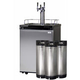 Kegco Home Brew- Black Cabinet and Stainless Steel Door Home Brew Kegerator HBK209S-3K Kegerators HBK209S-3K Wine Coolers Empire