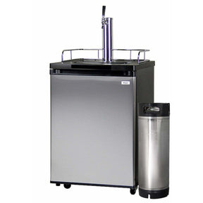 Kegco Home Brew Kegerator- Black Cabinet with Stainless Steel Door Home Brew HBK209S-1K Kegerators HBK209S-1K Wine Coolers Empire