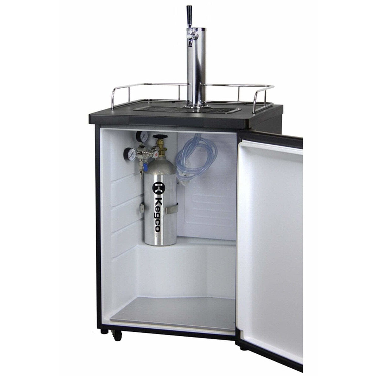 Kegco Home Brew Kegerator- Black Cabinet with Stainless Steel Door Home Brew HBK209S-1K Kegerators HBK209S-1K Wine Coolers Empire