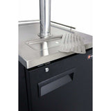 Kegco Two Faucet Commercial Keg Beer Dispenser Kegerator XCK-1B-2K Kegerators XCK-1B-2K Wine Coolers Empire
