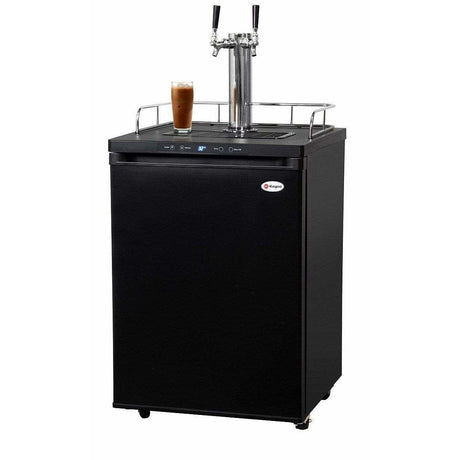 Kegco24" Wide Cold Brew Coffee Dual Tap Black Digital Kegerator ICK30B-2 Kegerators ICK30B-2NK Wine Coolers Empire