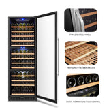 Lanbo 149 Bottles Triple Zones Stainless Steel Wine Coolers LW144T Wine Coolers LW144T Wine Coolers Empire