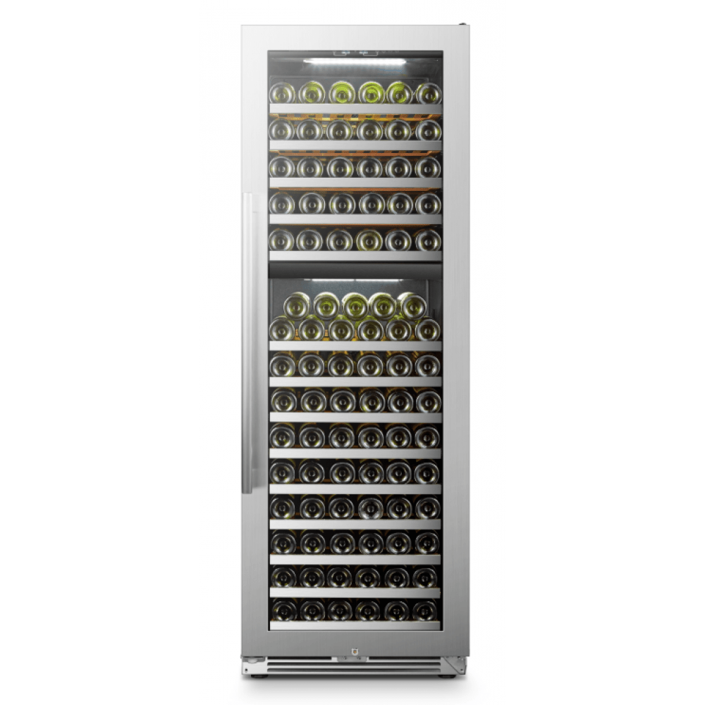 Lanbo 153 Bottles Dual Zone Stainless Steel Wine Coolers LP168D Wine Coolers LP168D Wine Coolers Empire