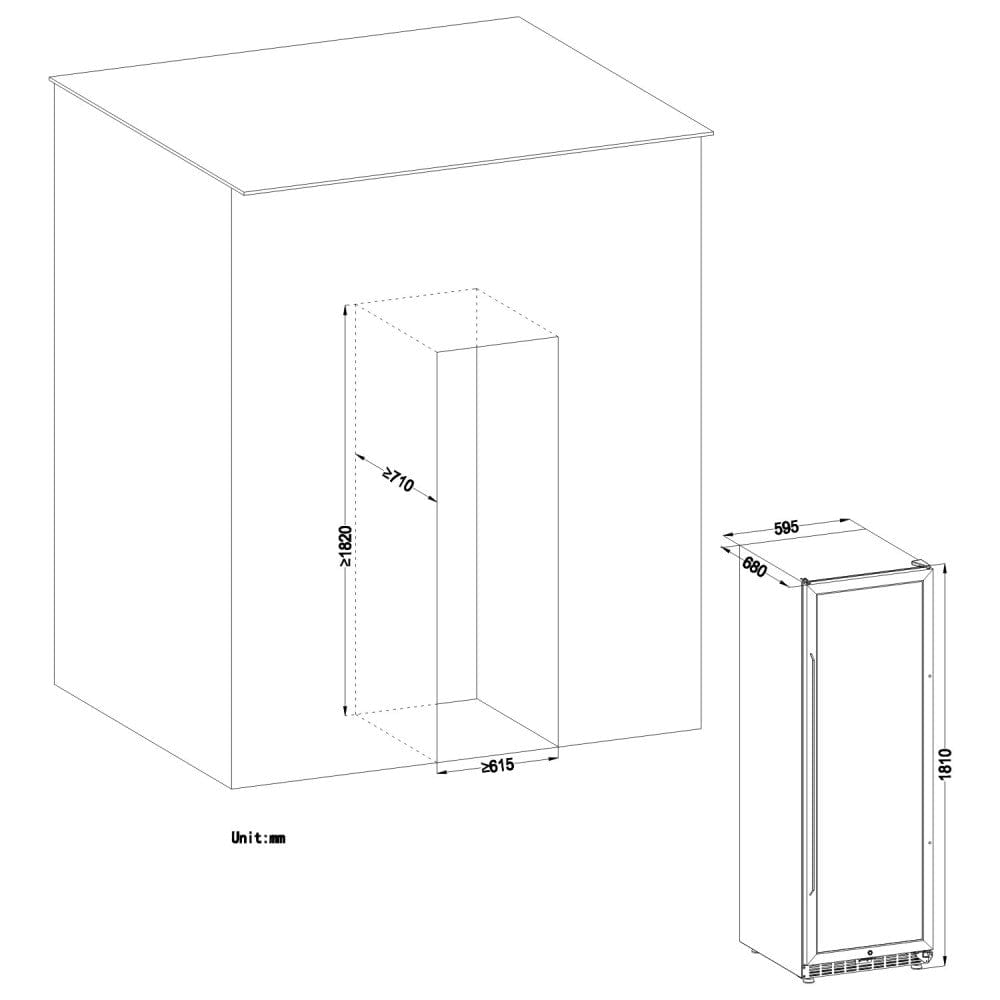 Lanbo 160 Bottles Dual Zone Stainless Steel Wine Coolers LW165D Wine Coolers LW165D Wine Coolers Empire