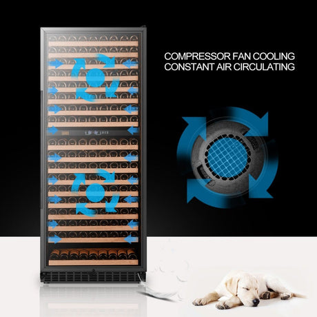 Lanbo 287 Bottles Dual Zone Stainless Steel Wine Coolers LW306D Wine Coolers LW306D Wine Coolers Empire