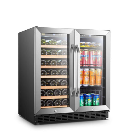 Lanbo 30" Dual Zone Wine and Beverage Coolers LW3370B Wine/Beverage Coolers Combo LW3370B Wine Coolers Empire