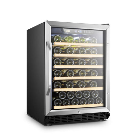 Lanbo 52 Bottles Single Zone Stainless Steel Wine Coolers LW52S Wine Coolers LW52S Wine Coolers Empire