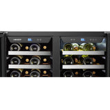 Lanbo 62 Bottles Dual Door Stainless Steel Wine Coolers LP66D Wine Coolers LP66D Wine Coolers Empire