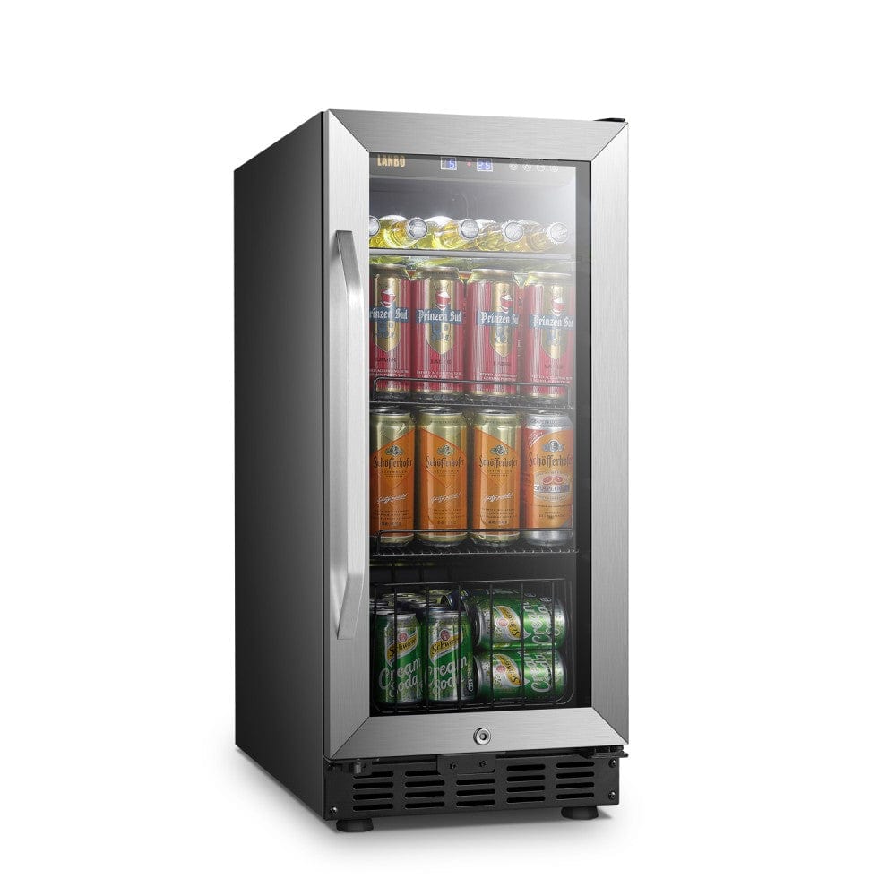 Lanbo 70 Cans Stainless Steel Beverage Coolers LB80BC Beverage Centers LB80BC Wine Coolers Empire