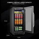 Lanbo 70 Cans Stainless Steel Beverage Coolers LB80BC Beverage Centers LB80BC Wine Coolers Empire