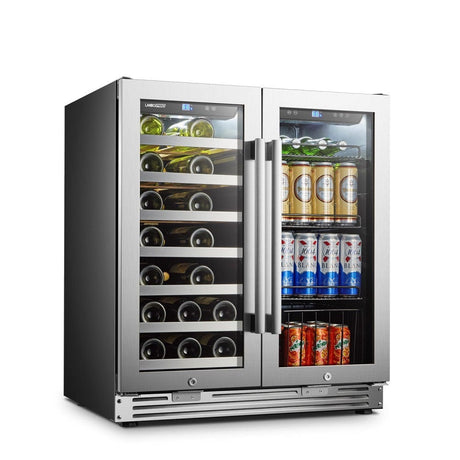 Lanbo Pro 30"  Dual Zone Stainless Steel Wine and Beverage Coolers LP66B Wine/Beverage Coolers Combo LP66B Wine Coolers Empire