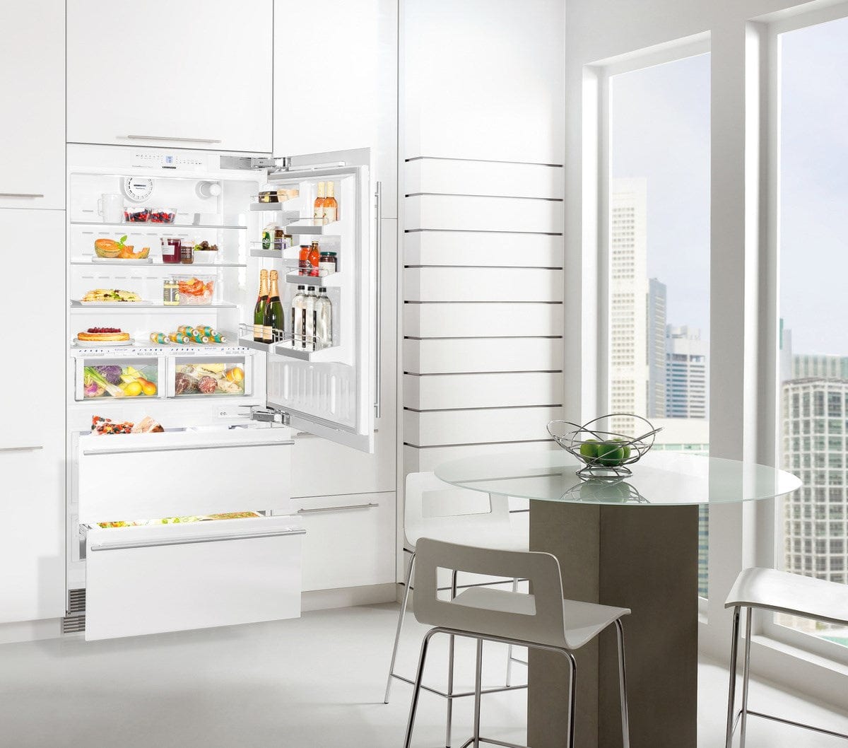 Liebherr 36" Built-in Right-Single Door Fridge 2-Drawer Freezer HCB 2080 Refrigerators HCB 2080 Wine Coolers Empire