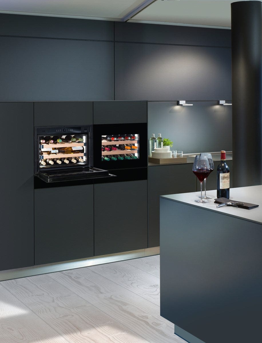 Liebherr HWGB 1803 Built-in Fully Integrated Black Glass Wine Cabinet Wine Coolers HWGB 1803 Wine Coolers Empire