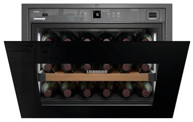 Liebherr HWGB 1803 Built-in Fully Integrated Black Glass Wine Cabinet Wine Coolers HWGB 1803 Wine Coolers Empire