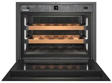 Liebherr HWGB 1803 Built-in Fully Integrated Black Glass Wine Cabinet Wine Coolers HWGB 1803 Wine Coolers Empire