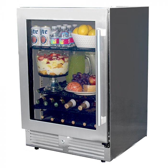 MHP Modern Home Products 24" Built-In or Portable Outdoor Rated Refrigerator PFFRIG24 Wine Coolers Empire