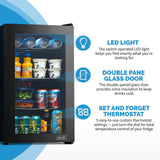 NewAir 100-Can Anniversary Beverage Fridge NBCA20BK00 Beverage Centers NBCA20BK00 Wine Coolers Empire