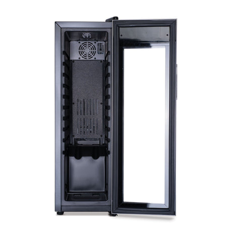 NewAir 12-Bottle Stainless Steel Freestanding Wine Fridge Wine Coolers NWC012SS00 Wine Coolers Empire