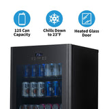 NewAir 125-Can Beer Froster Freestanding Beverage Fridge Beverage Centers NBF125BK00 Wine Coolers Empire