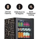 NewAir 126-Can Freestanding Beverage Fridge AB-1200BC1 Beverage Centers AB-1200BC1 Wine Coolers Empire