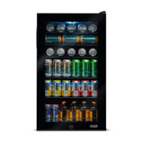 NewAir 126-Can Freestanding Black Beverage Fridge AB-1200B Beverage Centers AB-1200B Wine Coolers Empire