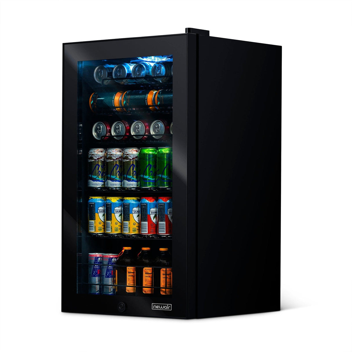 NewAir 126-Can Freestanding Black Beverage Fridge AB-1200B Beverage Centers AB-1200B Wine Coolers Empire