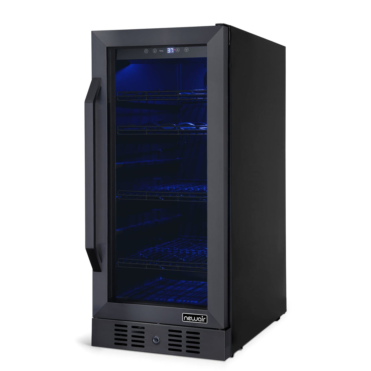 NewAir 15” Built-In 80-Can Black Beverage Fridge NWB060BS00 Beverage Centers NWB060BS00 Wine Coolers Empire