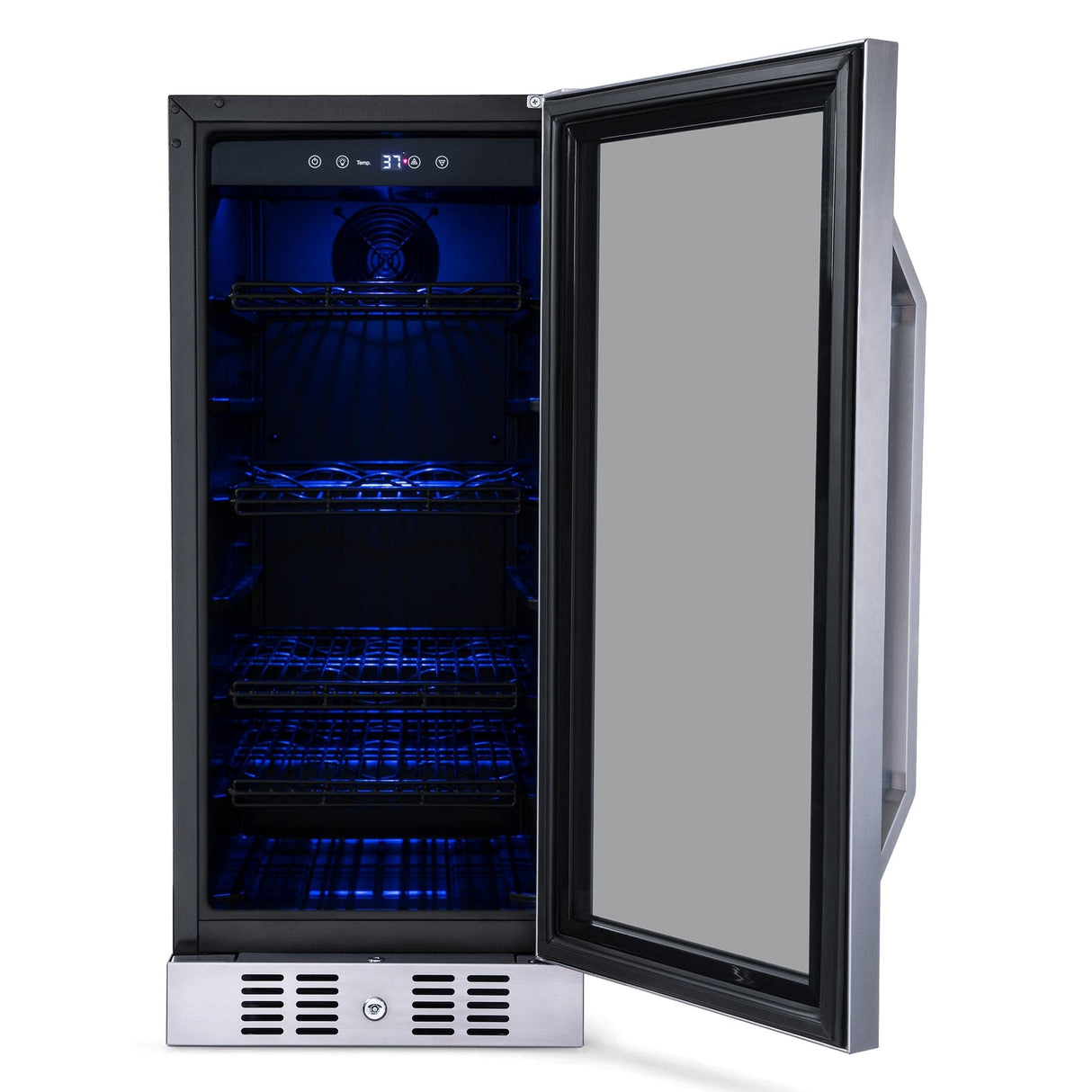 NewAir 15” Built-In 80-Can Stainless Steel Beverage Fridge Beverage Centers NWB060SS00 Wine Coolers Empire