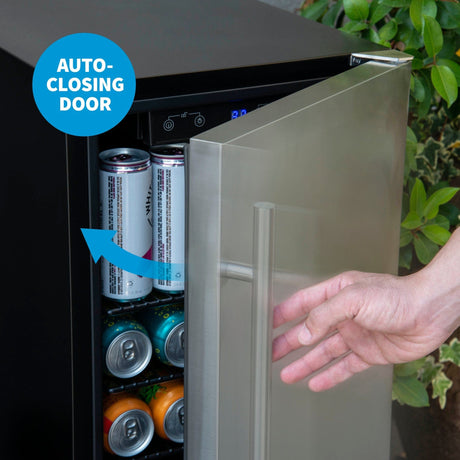 NewAir 15” Built-In 90-Can Outdoor Beverage Fridge NOF090SS00 Beverage Centers NOF090SS00 Wine Coolers Empire