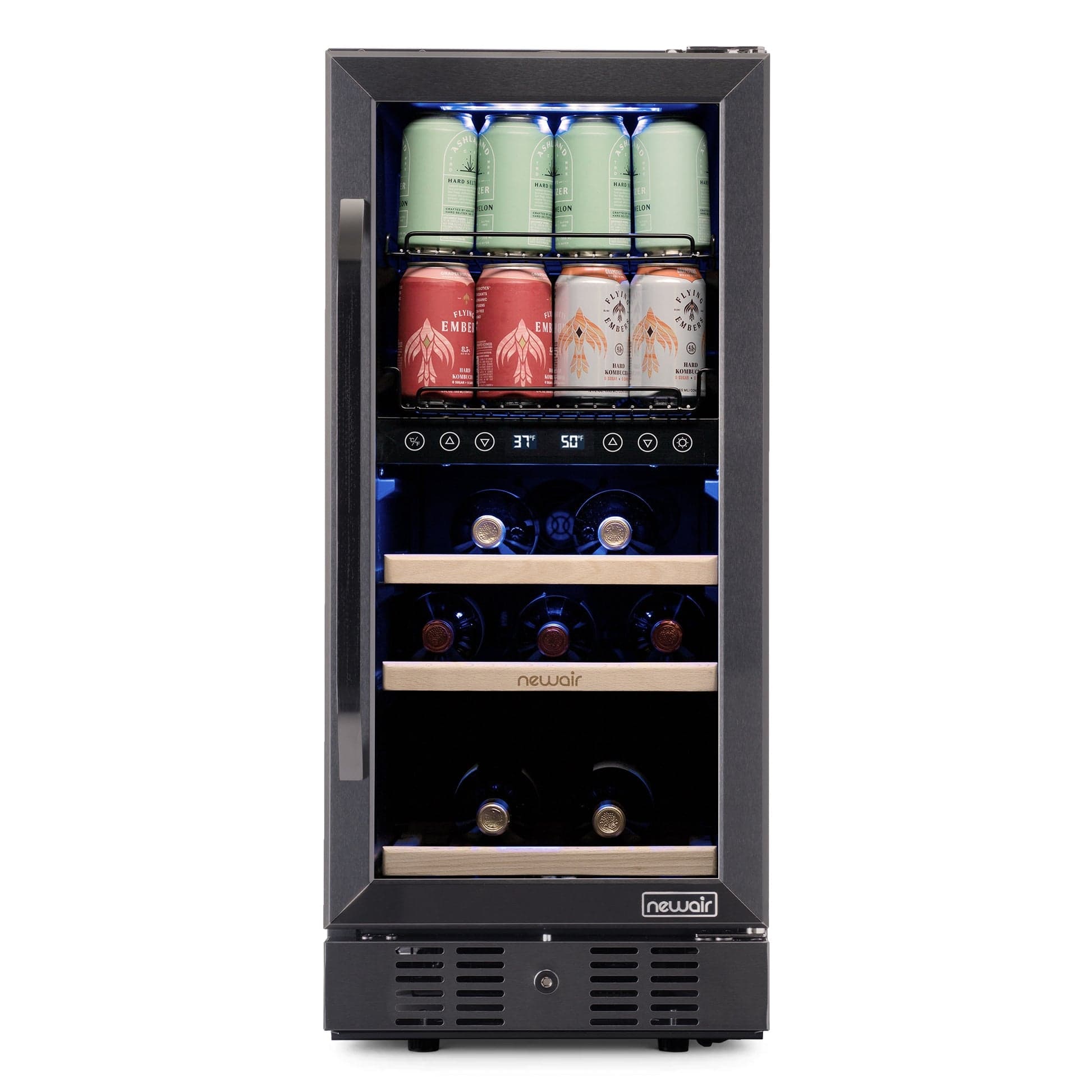 NewAir Beverage and Wine Cooler Refrigerator