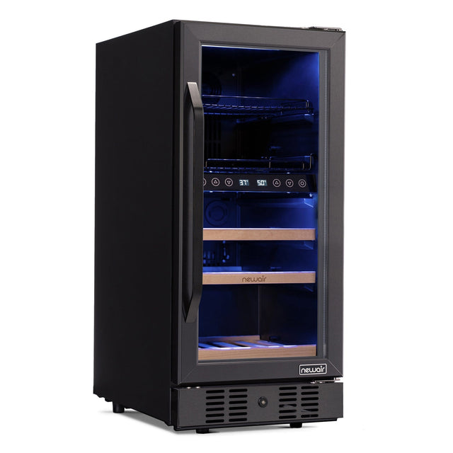 NewAir 15” Built-In Dual Zone Beverage Fridge NWB057BSD0 Beverage Centers NWB057BSD0 Wine Coolers Empire