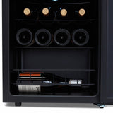 NewAir 16-Bottle Black Freestanding Wine Fridge NWC016BK00 Wine Coolers NWC016BK00 Wine Coolers Empire