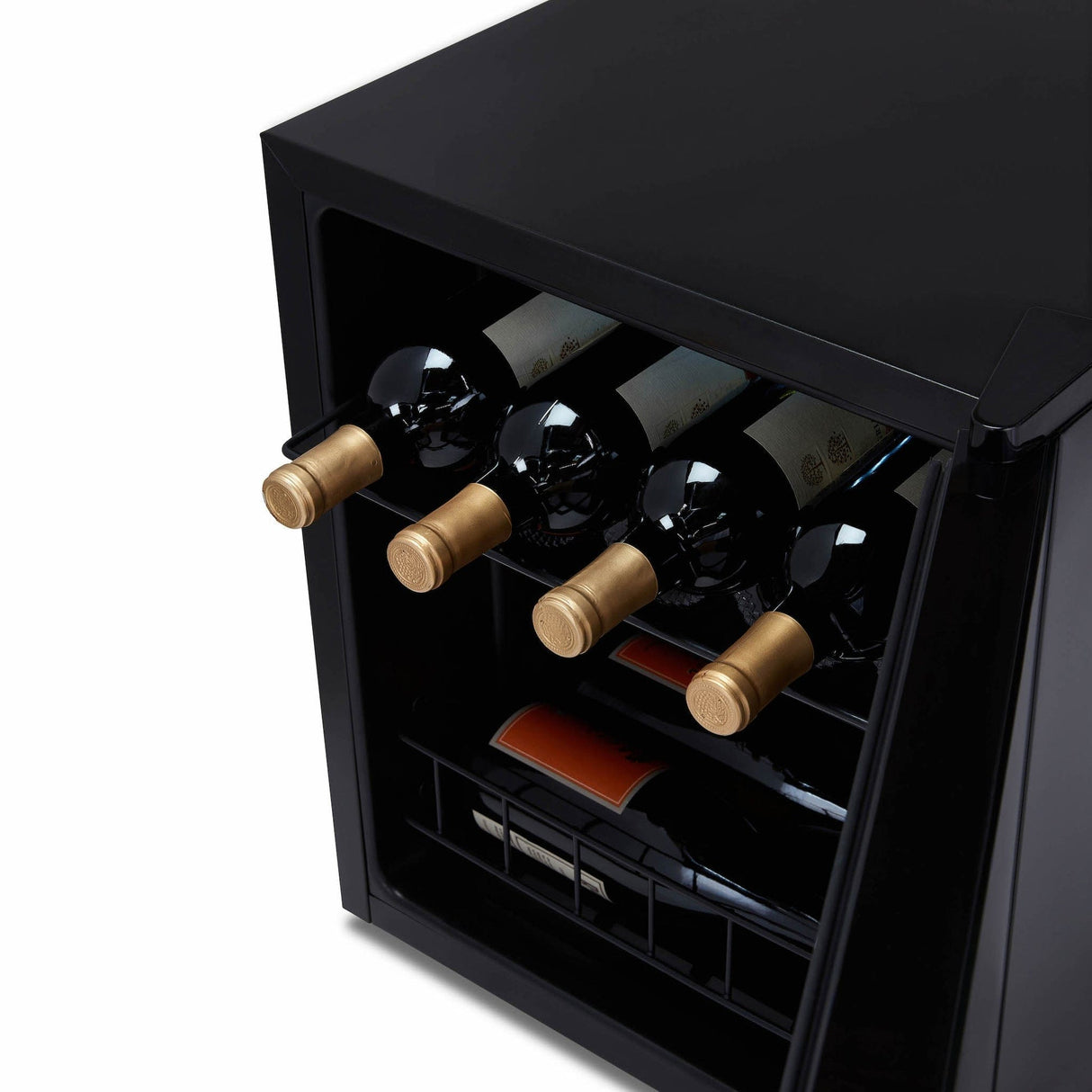 NewAir 16-Bottle Black Freestanding Wine Fridge NWC016BK00 Wine Coolers NWC016BK00 Wine Coolers Empire