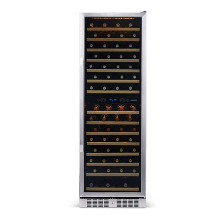 NewAir 160-Bottle Dual Zone Stainless Steel Wine Refrigerator Wine Coolers AWR-1600DB Wine Coolers Empire