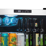 NewAir 160-Can Stainless Steel Beverage Fridge NBC160SS00 Beverage Centers NBC160SS00 Wine Coolers Empire