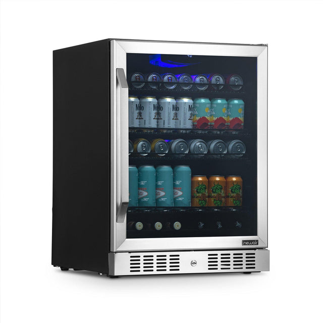 NewAir 177-Can Built-In or Freestanding Beverage Fridge Beverage Centers NBC177SS00 Wine Coolers Empire