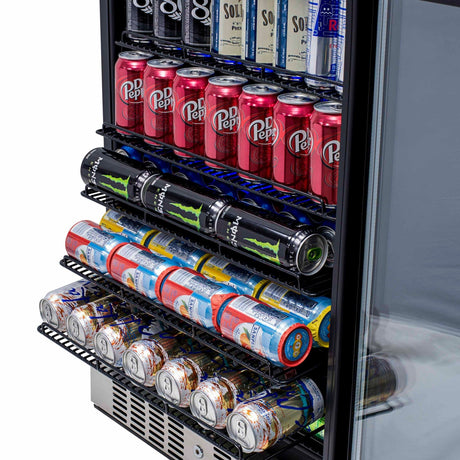 NewAir 177-Can Stainless Steel Beverage Fridge ABR-1770 Beverage Centers ABR-1770 Wine Coolers Empire
