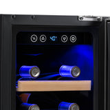 NewAir 19-Bottle Built-In Stainless Steel Wine Refrigerator Wine Coolers AWR-190SB Wine Coolers Empire