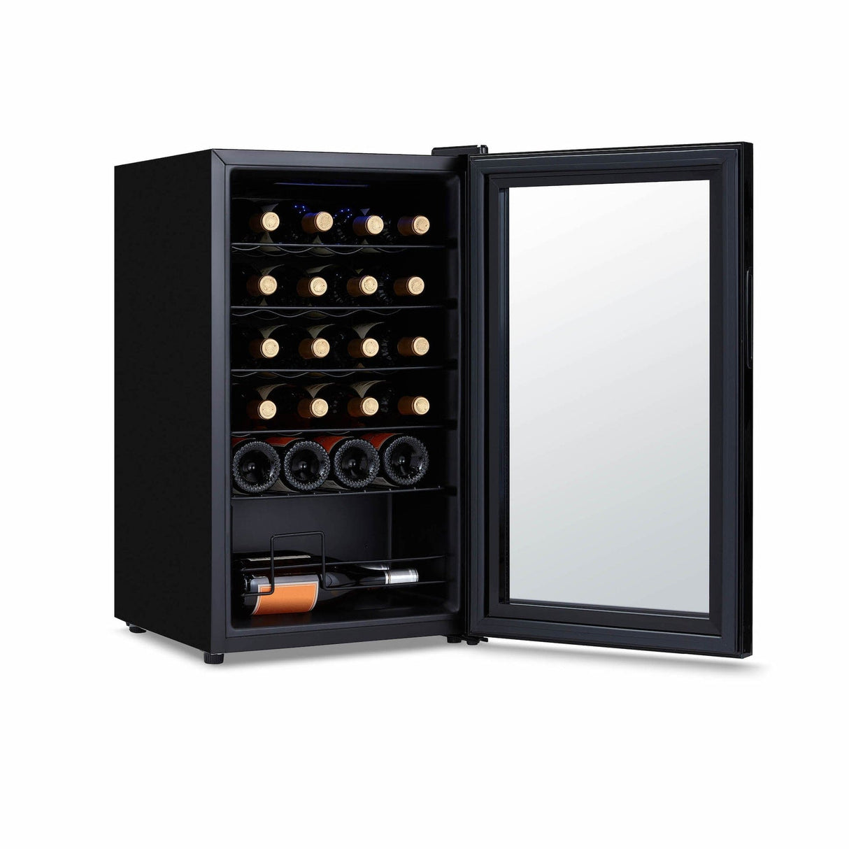 NewAir 24-Bottle Black Freestanding Wine Fridge NWC024BK00 Wine Coolers NWC024BK00 Wine Coolers Empire