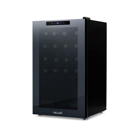 NewAir 24-Bottle Black Freestanding Wine Fridge NWC024BK00 Wine Coolers NWC024BK00 Wine Coolers Empire