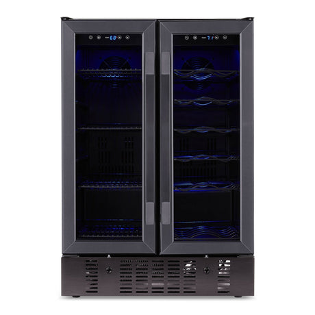 NewAir 24” Built-In 60-Can Dual Zone Beverage Fridge NWB076BS00 Beverage Centers NWB076BS00 Wine Coolers Empire