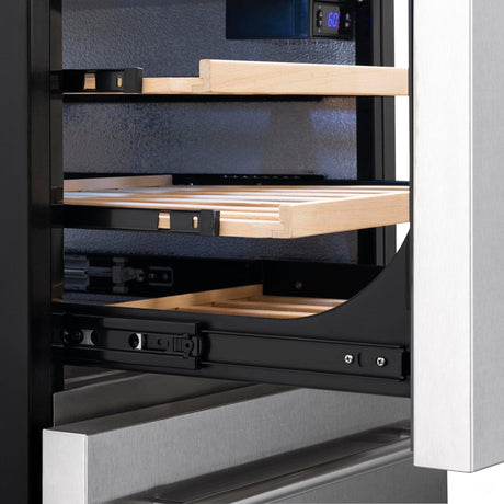 NewAir 24” Built-In 80-Can Dual-Drawer Beverage Fridge Beverage Centers NOF100SS00 Wine Coolers Empire
