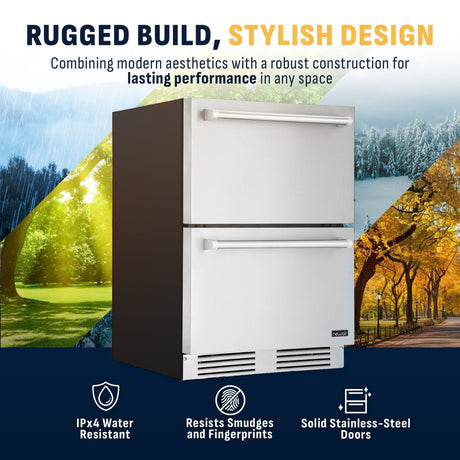 NewAir 24" Undercounter Dual Zone Freezer & Refrigerator Refrigerators NOF110SSD0 Wine Coolers Empire
