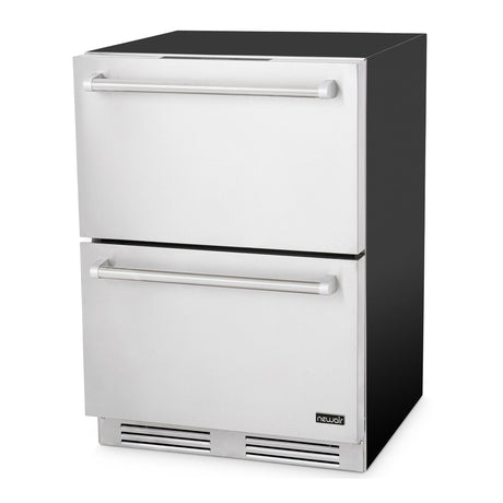 NewAir 24" Undercounter Dual Zone Freezer & Refrigerator Refrigerators NOF110SSD0 Wine Coolers Empire