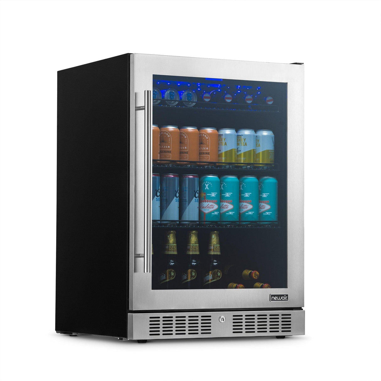 NewAir 244-Can Stainless Steel Beverage Fridge NBC224SS00 Beverage Centers NBC224SS00 Wine Coolers Empire