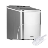 NewAir 26 lb. Metallic Silver Countertop Bullet Ice Maker Ice Makers NIM026MS00 Wine Coolers Empire