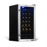 NewAir 27-Bottle Stainless Steel Freestanding Wine Fridge Wine Coolers AWC-270E Wine Coolers Empire