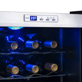 NewAir 27-Bottle Stainless Steel Freestanding Wine Fridge Wine Coolers AWC-270E Wine Coolers Empire