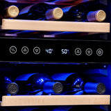 NewAir 29-Bottle Dual Zone Stainless Steel Wine Refrigerator Wine Coolers AWR-290DB Wine Coolers Empire